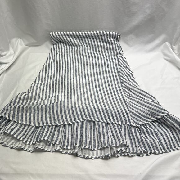 Angela Mara Sleeveless Mini Dress Made In Italy Woman's Size M Blue & White - Picture 5 of 8